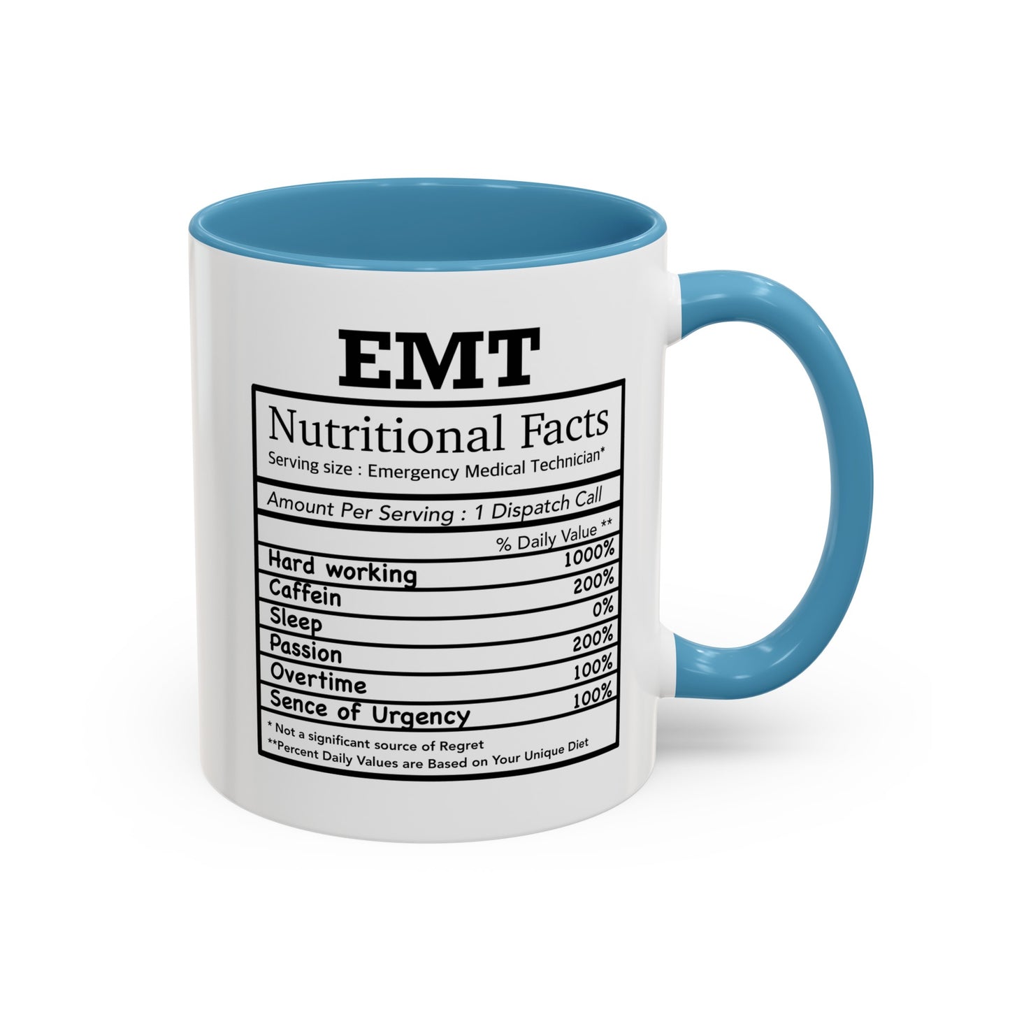 EMT Nutrition Facts Mug