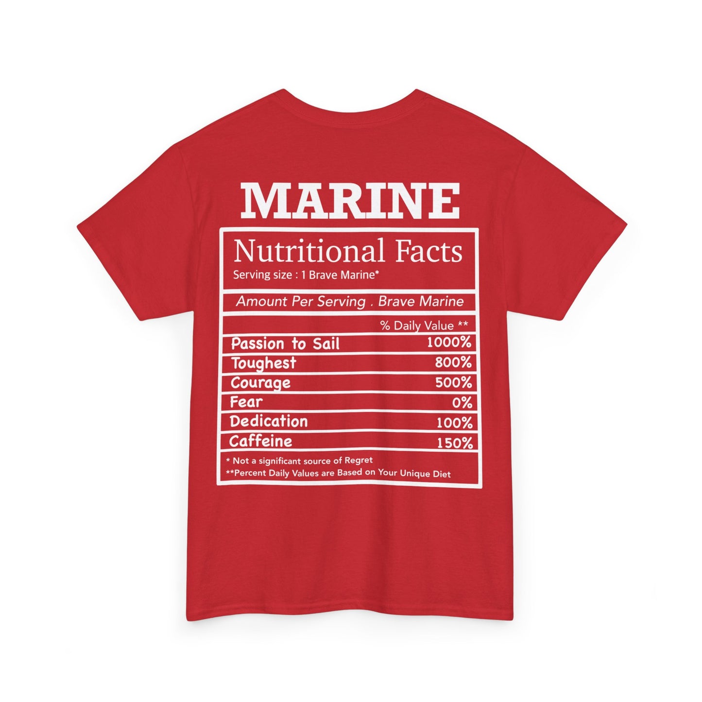 Marine Nutritional Facts T-shirt
