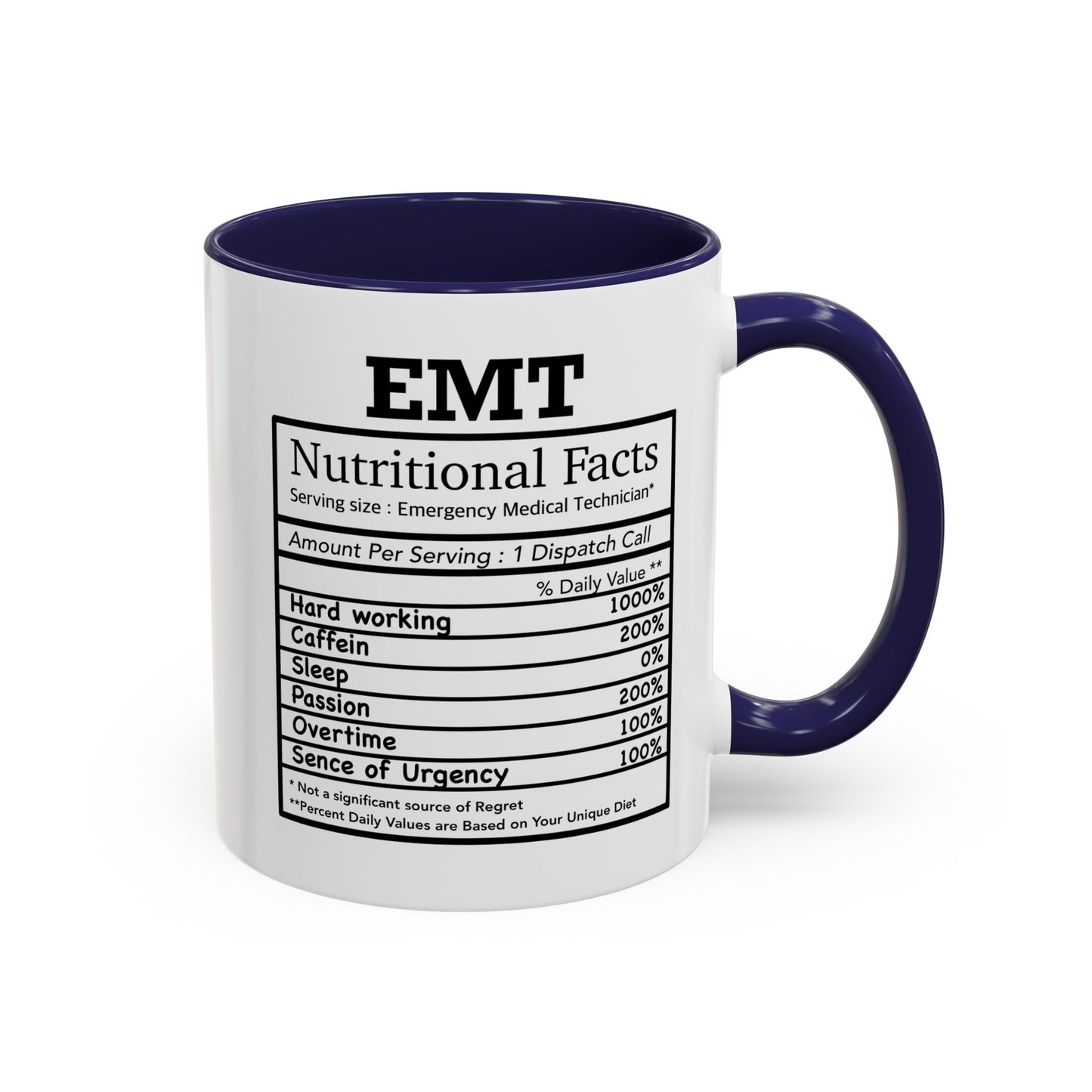 EMT Nutrition Facts Mug