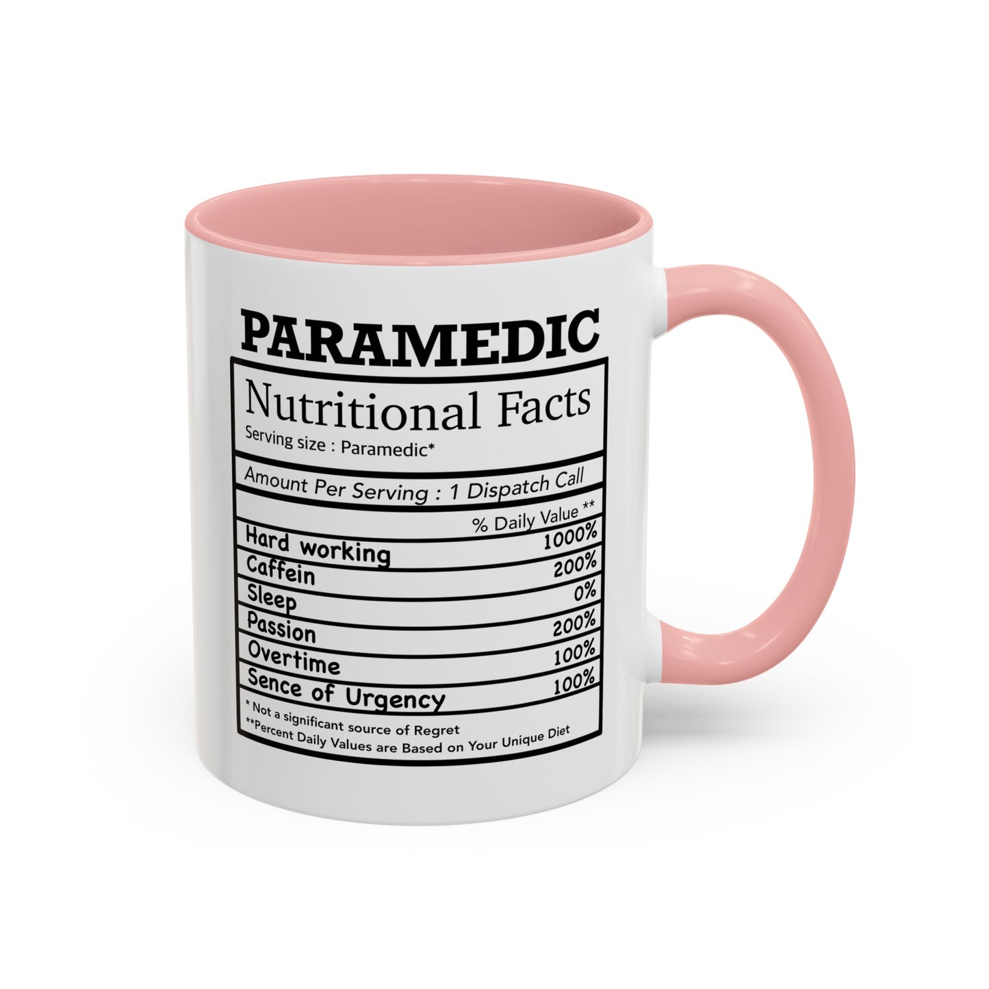 Paramedic Nutritional Facts Mug