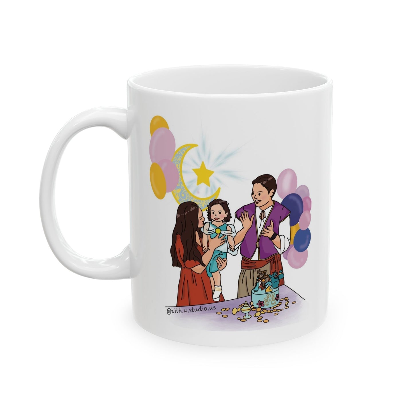 Personalized Pet & Family Portrait Mug – Custom Hand-Drawn Art for Home Décor, Perfect Gift for Pet Lovers