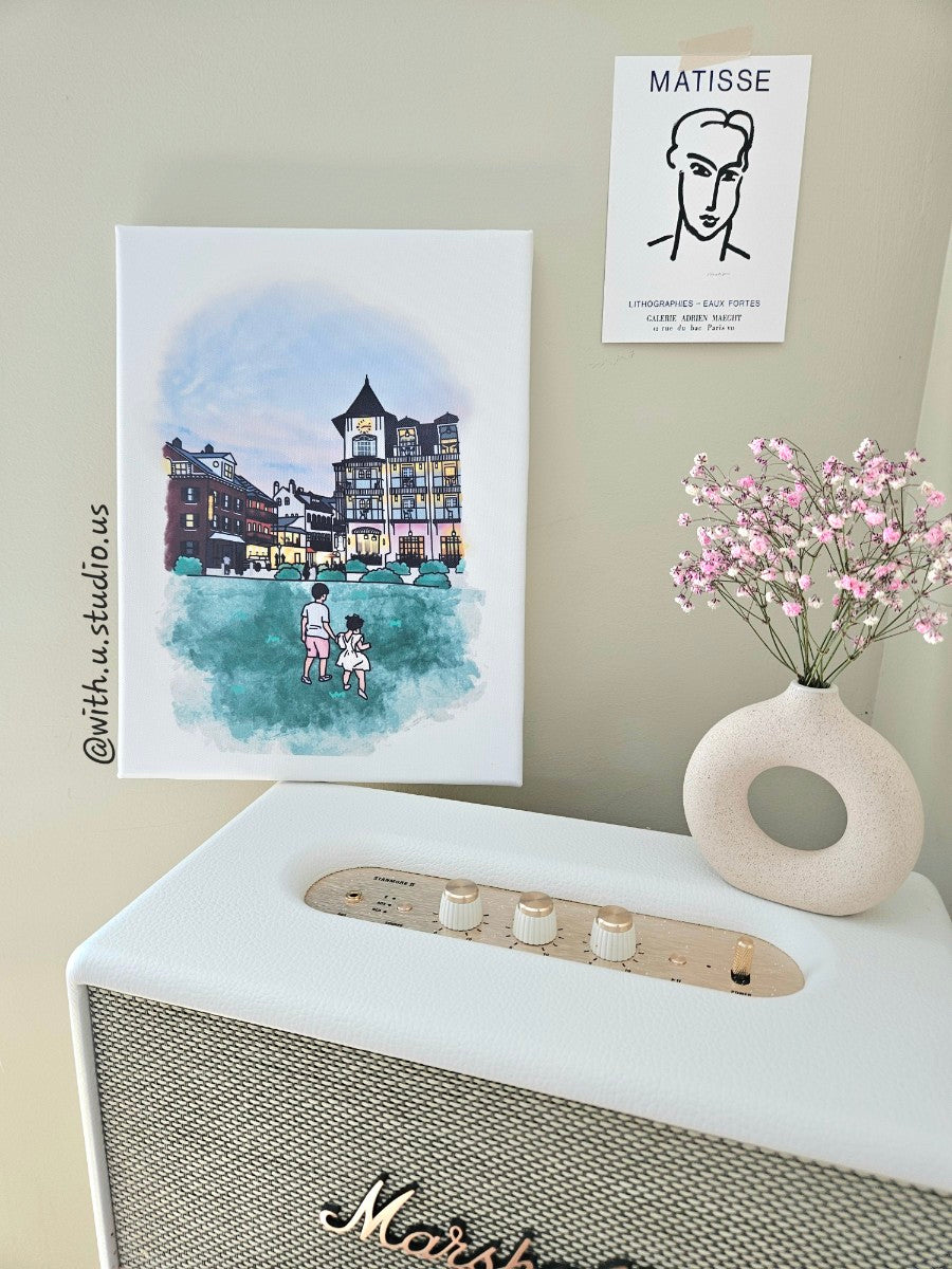 Personalized Portrait Drawing Canvas