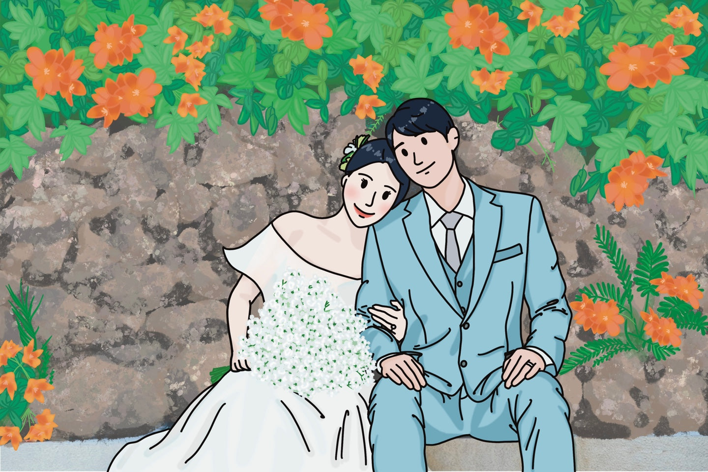 Personalized Portrait Drawing Canvas