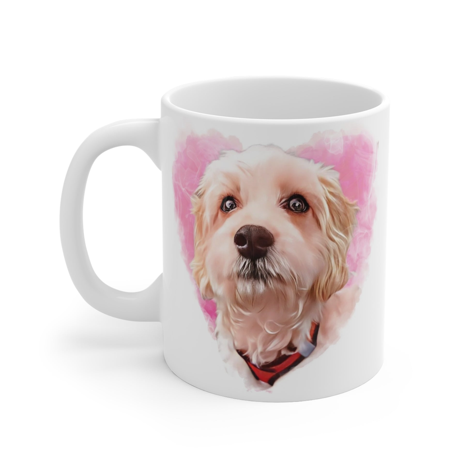 custom portrait dog mug