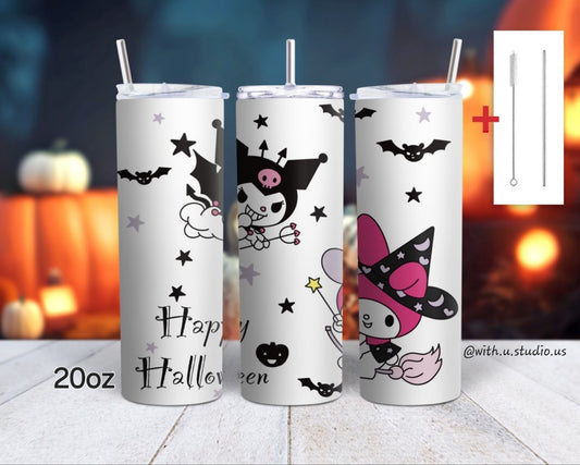 Kuromi & My Melody Halloween Tumbler