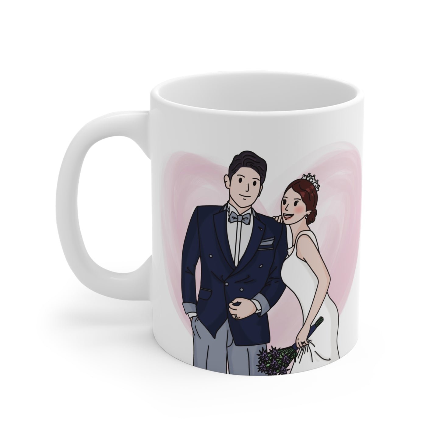 Personalized Pet & Family Portrait Mug – Custom Hand-Drawn Art for Home Décor, Perfect Gift for Pet Lovers