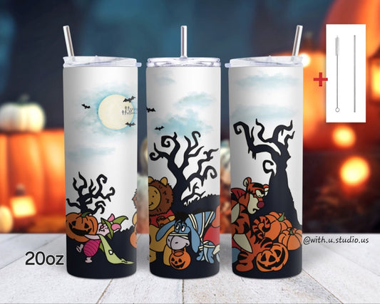 Winnie the Pooh and Friends Halloween Tumbler