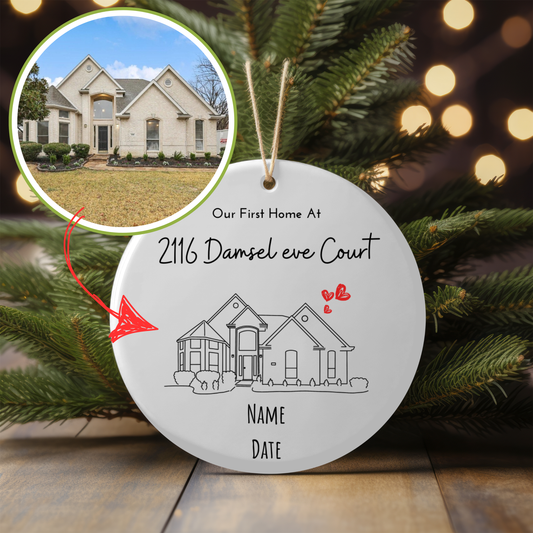 Custom Home Portrait Mug /Closing Gift