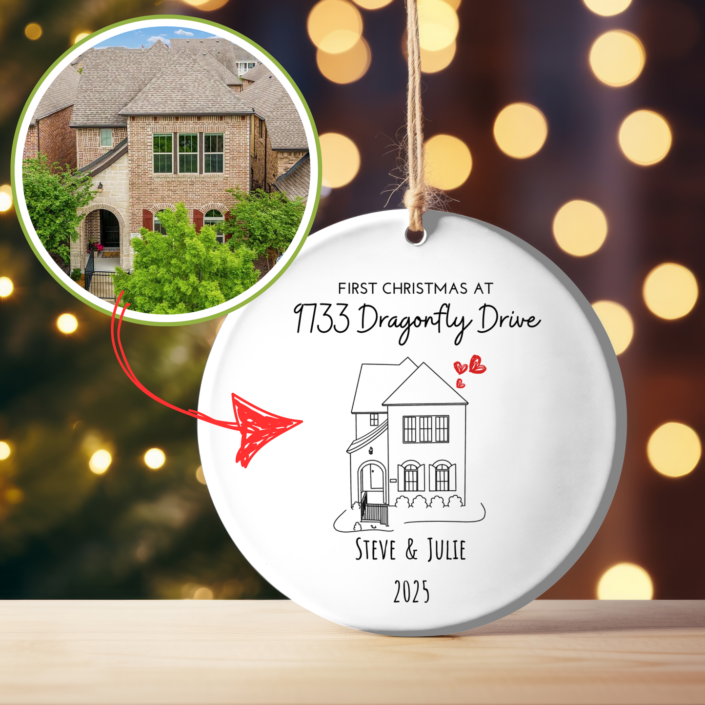 Custom Home Portrait Mug /Closing Gift