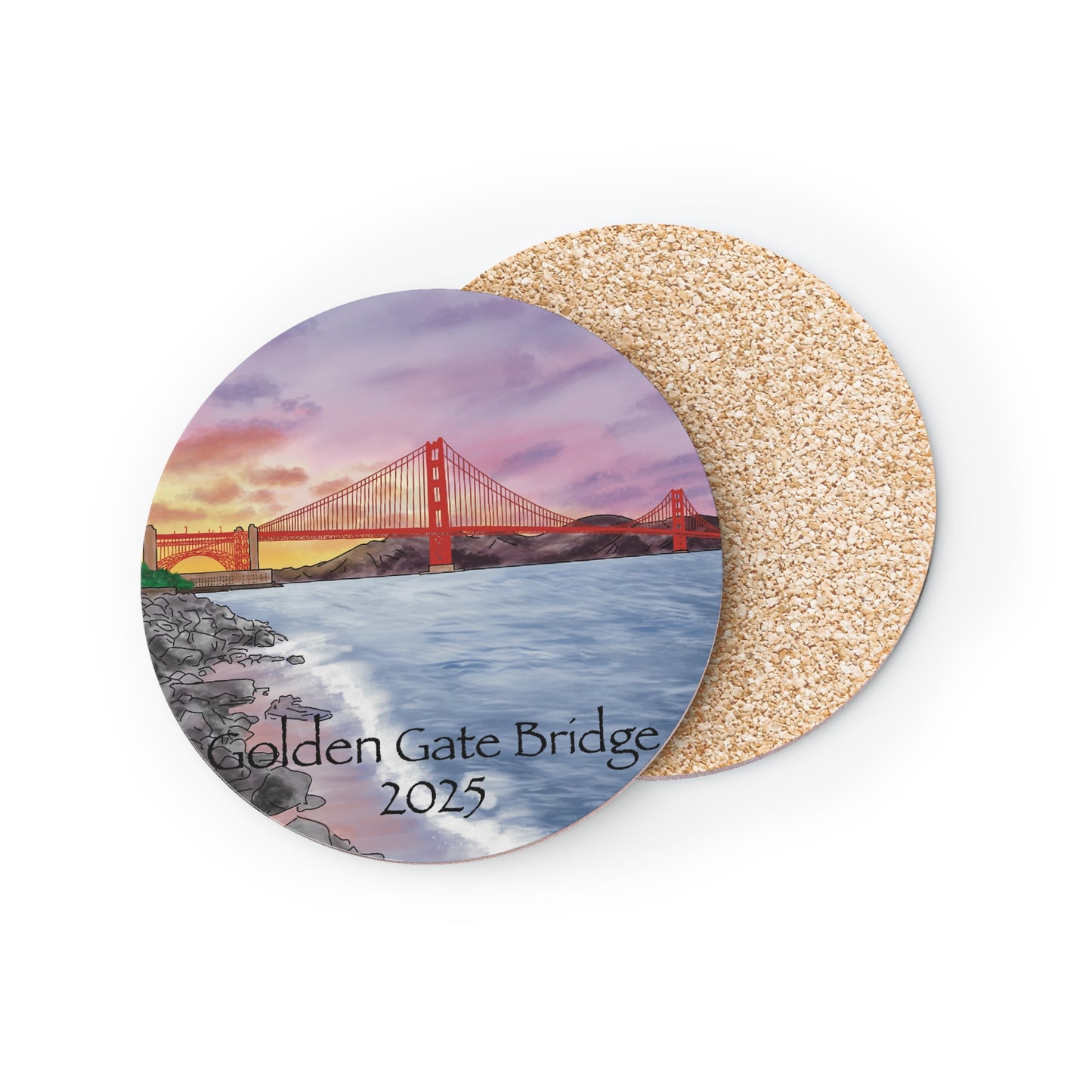 San Francisco Watercolor Souvenir Ceramic Magnets
