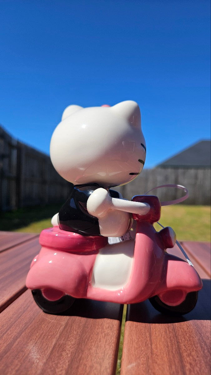 Clayworks Hello Kitty Scooter Figurine