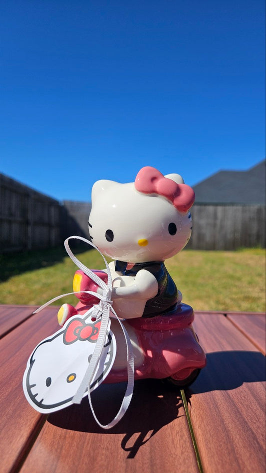 Clayworks Hello Kitty Scooter Figurine