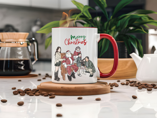 Personalized Watercolor Portrait Mug with Custom Quote