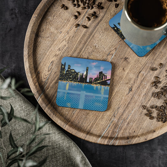 New York City Watercolor Souvenir Coaster/Magnets