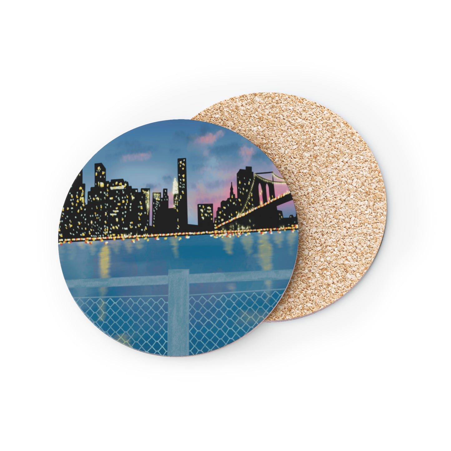 New York City Watercolor Souvenir Coaster/Magnets
