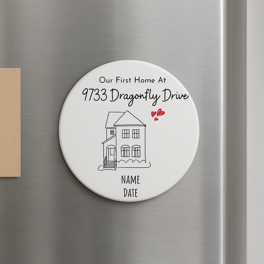 Custom Home Portrait Magnet / Realtor Closing Gift